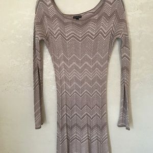 Express Metallic Bodycon Dress